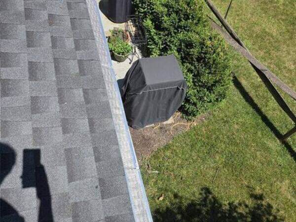 Stainless micro mesh gutter guard installed on home gutter